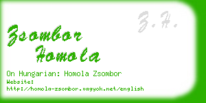 zsombor homola business card